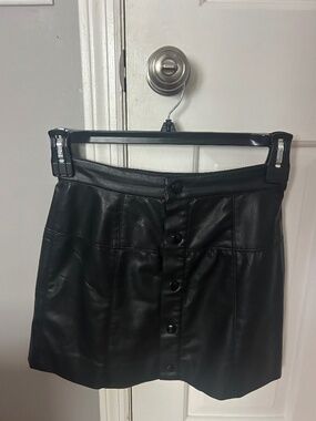 Free People pleather skirt